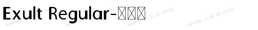 Exult Regular字体转换